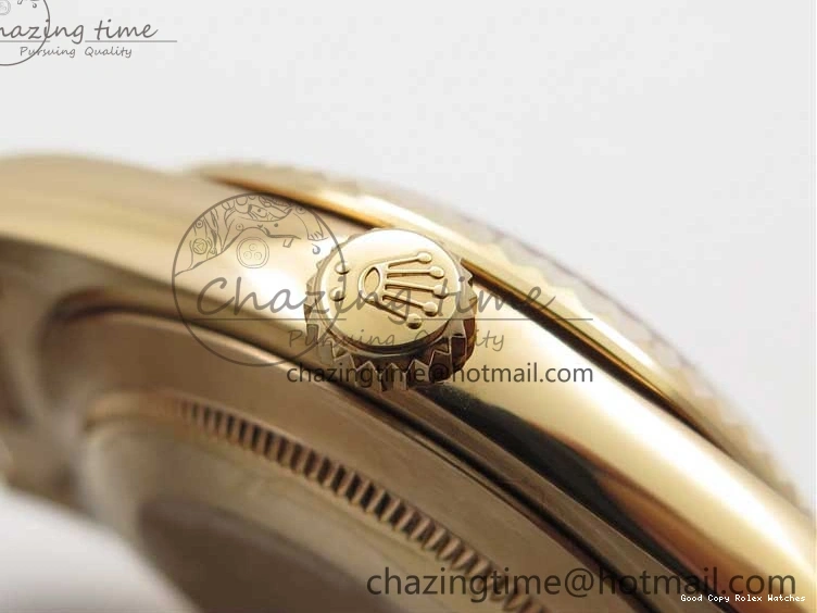 Best AAA Replica Sites Dial 40mm 904 New Version RG Bracelet Bold 228239 2825 President A Crystal Markers Day-Date on RG BP Brown Dial T 0118